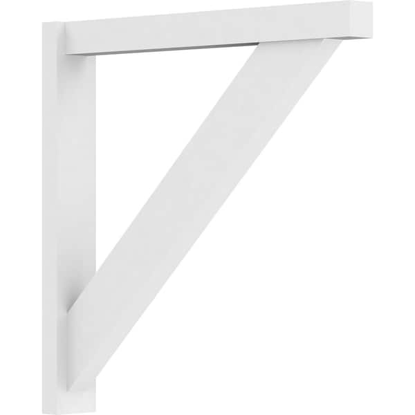 Ekena Millwork Traditional Architectural Grade PVC Outlooker with Block Ends, 5"W X 36"D X 36"H OUTP05X36X36TRA05 - main